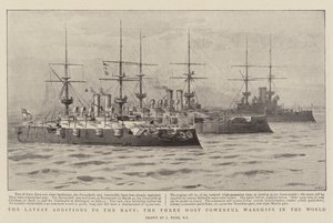 As últimas adições à marinha, os três navios de guerra mais poderosos do mundo